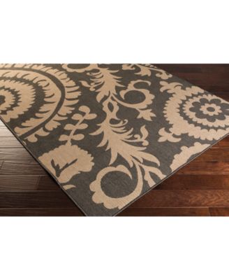 Surya - Alfresco ALF-9615 Black 8'9" x 12'9" Area Rug