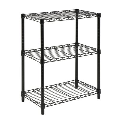 Honey Can Do - 3-Tier Heavy Duty Adjustable Shelving Unit, Black
