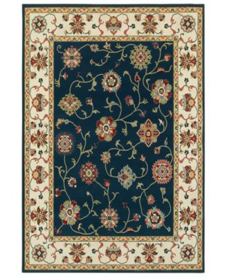 Oriental Weavers - Kashan 2336B Navy/Ivory 5'3" x 7'6" Area Rug
