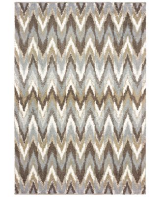 Oriental Weavers - Verona Shag 4D Gray/Taupe 2' x 3' Area Rug