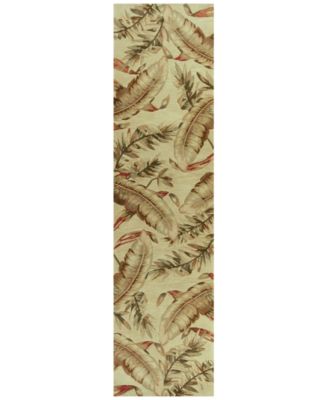 Kas - Sparta Ferns 3124 Ivory 2'6" x 10' Runner Area Rug