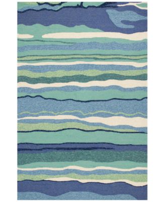 Kas - Harbor Lagoon 4216 Ocean 7'6" x 9'6" Indoor/Outdoor Area Rug