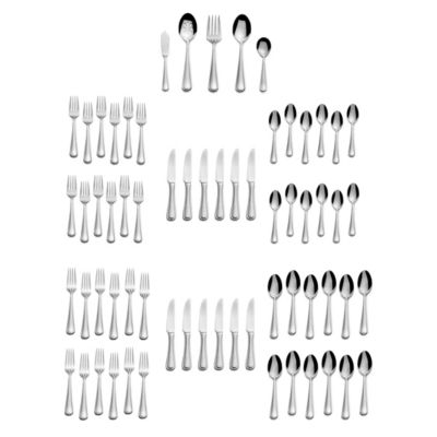 Mikasa - 18/10 Stainless Virtuoso Frost  65 piece flatware set. Service for 12