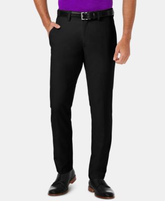 Haggar - Men's Cool 18 Pro Slim-Fit 4-Way Stretch Moisture-Wicking Non-Iron Dress Pants