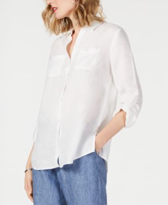 Charter Club - Linen Button-Front Shirt