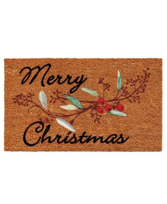 Home & More - Merry Christmas Berries 17" x 29" Coir/Vinyl Doormat