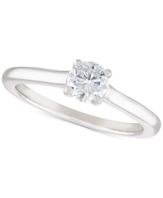 Macy's Brand - Diamond (1/2 ct. t.w.) Solitaire Engagement Ring