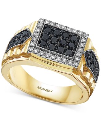 EFFY Collection - Men's Diamond Cluster Ring (1 ct. t.w.) in 14k Gold & White Gold
