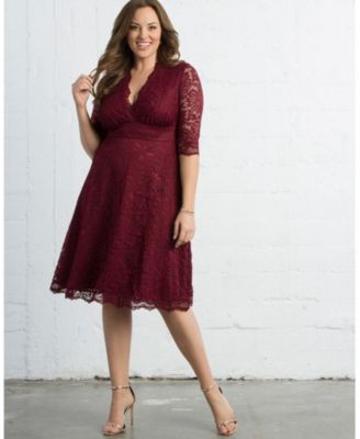 Kiyonna - Womens Plus Size Mademoiselle Lace Dress