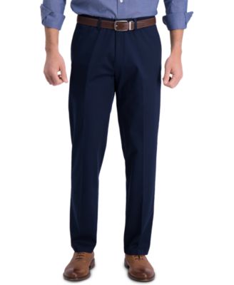 Haggar - Men's Premium Classic-Fit Performance Stretch Non-Iron Flat-Front Dress Pants
