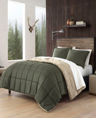 Eddie Bauer - Sherwood Dark Green Comforter Set, King