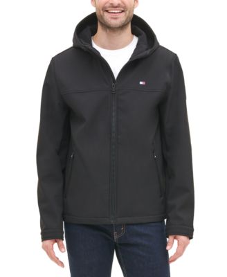 Tommy Hilfiger - Men's Logo Graphic Hooded Soft-Shell Jacket