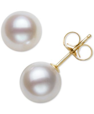Belle de Mer - Cultured Freshwater Pearl Stud Earrings (7mm)