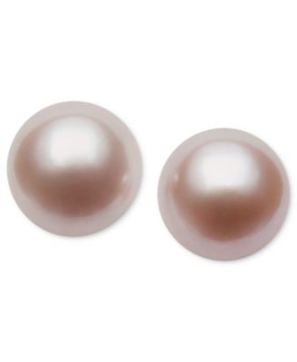 Belle de Mer - Pearl Earrings, 14k Gold Cultured Freshwater Pearl Stud Earrings (9mm)