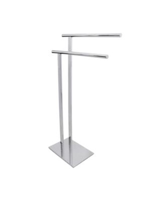 Kingston Brass - Double L Shape Pedestal Towel Holder in Polished Chrome