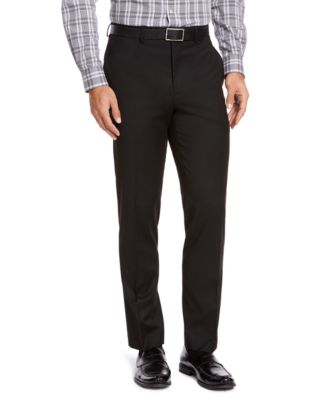 IZOD - Men's Classic-Fit Medium Blue Suit Pants