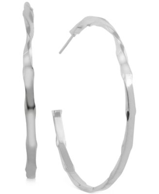Essentials - Twisted Skinny Hoop Earrings