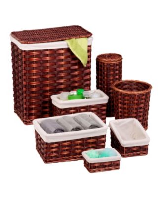 Honey Can Do - 7-Piece Wicker Hamper & Basket Set