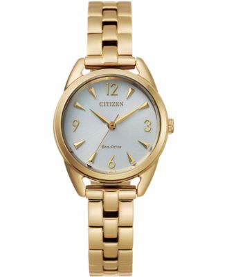Citizen - Women's Gold-Tone Stainless Steel Bracelet Watch 27mm