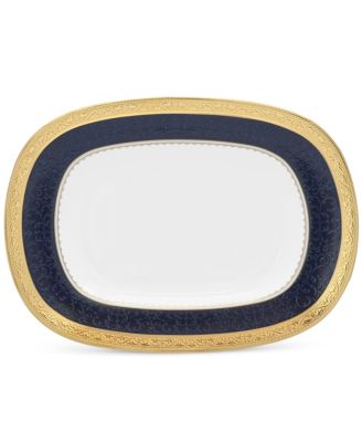 Noritake - Odessa Cobalt Gold Butter/Relish Tray
