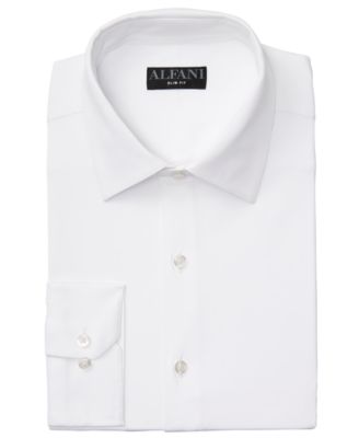 Alfani - Men's Slim-Fit 4-Way Performance Stretch Wrinkle-Resistant Dress Shirt