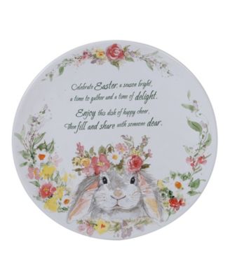 Certified International - Sweet Bunny Round Pass Along Plate