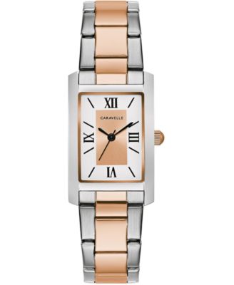 Caravelle - Women's Two-Tone Stainless Steel Bracelet Watch 21x33mm