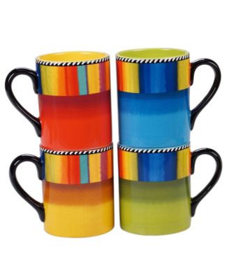 Certified International - Sierra 4-Pc. Mugs asst.