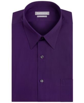 Van Heusen - Dress Shirt, Fitted Solid Long-Sleeved Shirt