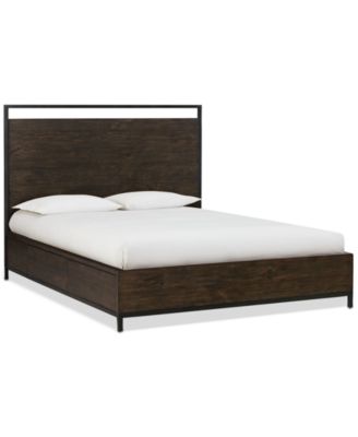 Furniture - Gatlin Brown King Platform Storage Bed