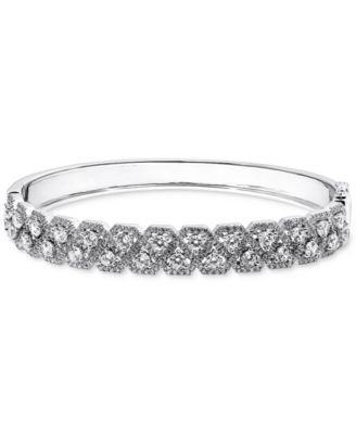 Arabella - Cubic Zirconia Bangle Bracelet in Sterling Silver