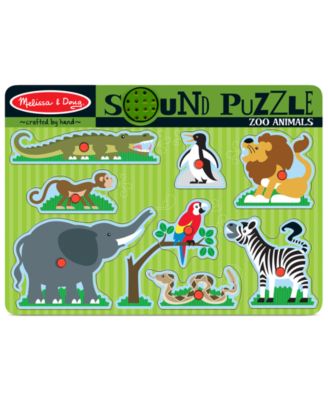 Melissa and Doug - Kids Toy, Zoo Animals Sound Puzzle