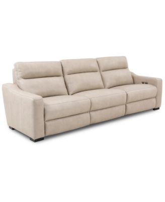 Furniture - Gabrine 3-Pc. Leather Sofa with 2 Power Recliners