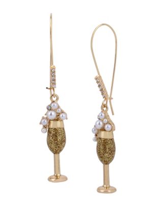 Betsey Johnson - Champagne Dangle Earrings