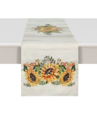 Laural Home - Sunflower Day 13x90 Table Runner