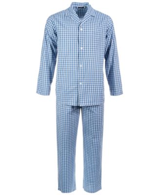 Club Room - Men's Small Window Plaid Pajama Set