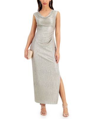 Connected - Textured Metallic Gown