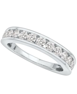 Macy's Brand - Certified Diamond 2 ct. t.w. Channel Band in 14K White Gold or Yellow Gold