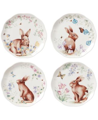Lenox - Butterfly Meadow Bunny Accent Plates, Set of 4
