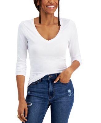 Aveto - Juniors' V-Neck Long-Sleeved Top