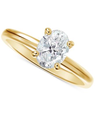 De Beers Forevermark - Diamond Solitaire Oval-Cut Diamond Engagement Ring (1/2 ct. t.w.) in 14k Gold