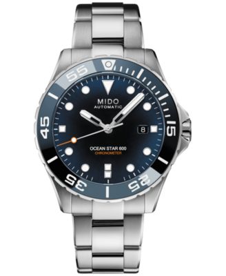 Mido - Men's Swiss Automatic Ocean Star 600 Chronometer Stainless Steel Bracelet Watch 44mm