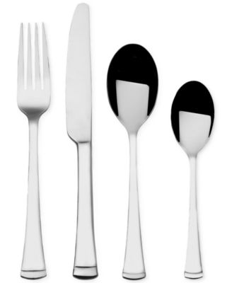 International Silver - Pfaltzgraff Conley 34-Pc. Flatware Set, Service for 8