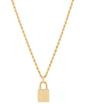 Macy's Brand - Padlock 18" Pendant Necklace in 10k Gold