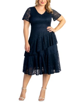Kiyonna - Plus Size Lace Affair Cocktail Dress