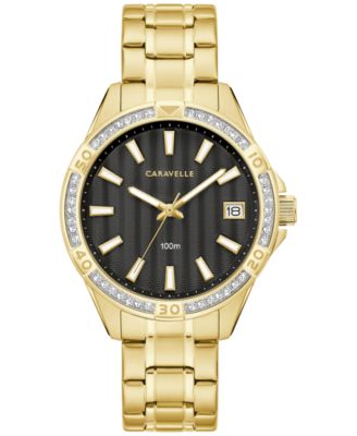 Caravelle - Women's Gold Tone Stainless Steel Bracelet Watch 36mm