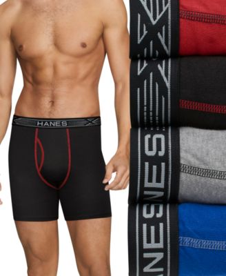 Hanes - Men's 4-Pk. Ultimate Sport Boxer Briefs