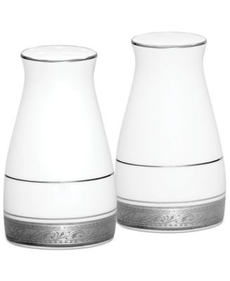 Noritake - "Crestwood Platinum" Salt & Pepper Set
