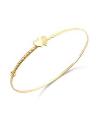 Macy's Brand - Children's Double Heart Twist Bracelet in 14k Gold