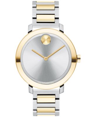 Movado - Women's Evolution Swiss Bold Two-Tone Stainless Steel Bracelet Watch 34mm